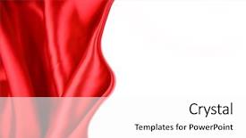  Presentation with red and white festive - Presentation with red silk fabric on white background and a white colored foreground