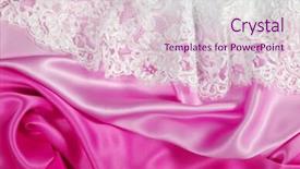  Presentation with text the texture mineral - Slide deck featuring red silk lace texture background and a lemonade colored foreground