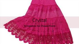  Presentation with red stars gala - Amazing PPT theme having red skirt backdrop and a crimson colored foreground