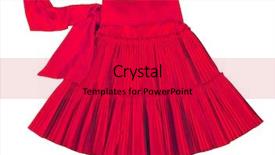  Presentation with red wedding carnations - Slides having red skirt background and a crimson colored foreground