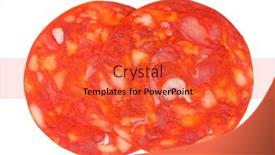  Presentation with chorizo - Amazing slide deck having red-spanish-chorizo backdrop and a red colored foreground