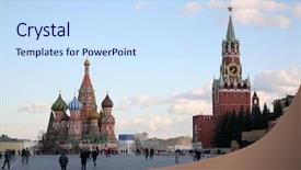  Presentation with square - Amazing presentation having red square and st basil' backdrop and a sky blue colored foreground