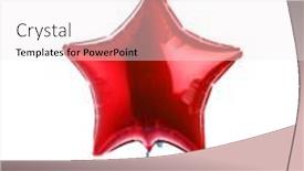  Presentation with star red - PPT layouts enhanced with red-star-balloon-isolated background and a white colored foreground