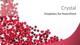  Presentation with red stars - Amazing presentation having red stars in the form backdrop and a white colored foreground