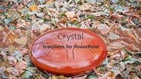  Presentation with percussion instrument - Presentation having red-steel-tongue-drum background and a  colored foreground