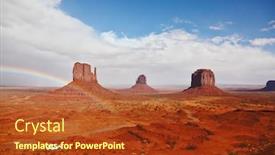  Presentation with jeep - Presentation theme with red-stone-desert-navajo-usa background and a red colored foreground