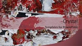  Presentation with wall street - Slides with red street wall background and a violet colored foreground