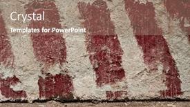  Presentation with limits - Beautiful PPT theme featuring red-stripes-painted backdrop and a coral colored foreground