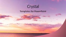  Presentation with fiery - Amazing presentation theme having red sunset - burning skies fiery backdrop backdrop and a light blue colored foreground