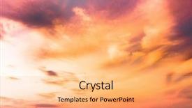  Presentation with skies - Slides with red sunset - burning skies idyllic backdrop background and a coral colored foreground