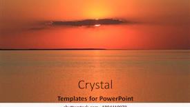  Presentation with sea sun - Slides enhanced with red-sunset-landscape-with-sun background and a red colored foreground