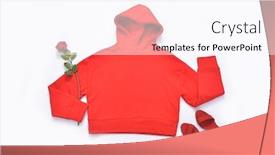  Presentation with hell - Colorful PPT theme enhanced with red-sweatshirt-with-red-high backdrop and a pink colored foreground
