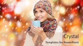  Presentation with food red - PPT theme featuring red tea or coffee background and a  colored foreground