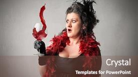  Presentation with spilling - Theme featuring red tear drops - elegant woman spilling some wine background and a  colored foreground