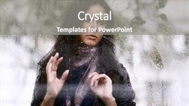  Presentation with kiss - PPT theme featuring red tear drops - kiss the rain background and a  colored foreground