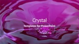  Presentation with water splash - Amazing presentation theme having red tear drops - silky water splash backdrop and a  colored foreground