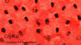  Presentation with sweet - Presentation theme enhanced with red texture of sweet watermelon background and a red colored foreground