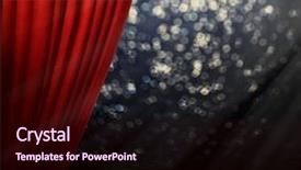  Presentation with empty stage - Amazing presentation theme having red theater curtain - empty stage before performance backdrop and a wine colored foreground