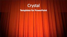  Presentation with theater curtain - Slide deck featuring red theater curtain under spotlight background and a tawny brown colored foreground