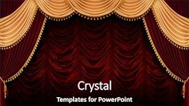  Presentation with theater curtain - Beautiful presentation featuring red theater curtain backdrop and a black colored foreground