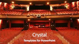  Presentation with theater - Presentation with red theater background and a crimson colored foreground