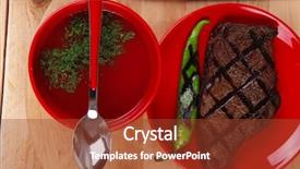  Presentation with tomato ketchup - Beautiful PPT theme featuring red theme lunch fresh grilled backdrop and a tawny brown colored foreground