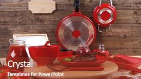  Presentation with tomato ketchup - Cool new PPT theme with red theme lunch fresh grilled backdrop and a  colored foreground