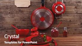  Presentation with ground beef - PPT layouts enhanced with red theme lunch fresh grilled background and a  colored foreground