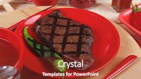  Presentation with tomato ketchup - Theme having red theme lunch fresh grilled background and a  colored foreground