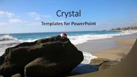  Presentation with beach rocks - Theme featuring red tide - santa hat santa claus hat background and a light blue colored foreground