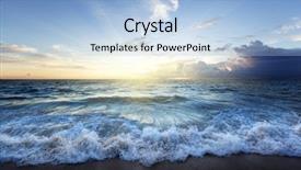  Presentation with sunset at venice beach palm - Slide deck having red tide - sunset on seychelles beach background and a light blue colored foreground