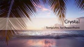  Presentation with tide - Cool new presentation with red tide - sunset on seychelles beach backdrop and a  colored foreground