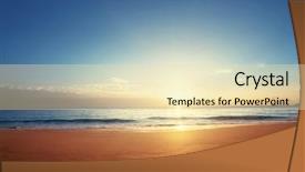  Presentation with tide - Audience pleasing theme consisting of red tide - sunset on seychelles beach backdrop and a lemonade colored foreground