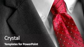  Presentation with formal - Theme with red tie for formal background and a dark gray colored foreground