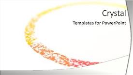  Presentation with circle - Presentation theme having red to yellow gradation background and a cream colored foreground