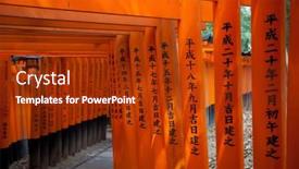 Presentation with shinto - Cool new presentation with red-torii-at-a-shinto backdrop and a tawny brown colored foreground