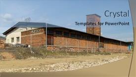  Presentation with czech republic - Beautiful slide set featuring red-tower-of-death-unesco backdrop and a light blue colored foreground