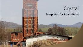  Presentation with czech republic - PPT theme with red-tower-of-death-unesco background and a lemonade colored foreground