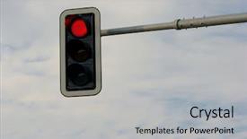  Presentation with traffic light - Presentation consisting of red traffic light background and a  colored foreground