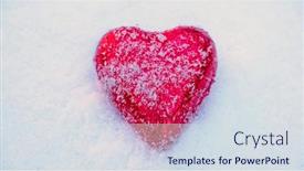  Presentation with valentine - Cool new slide set with red-valentine-s-heart backdrop and a sky blue colored foreground