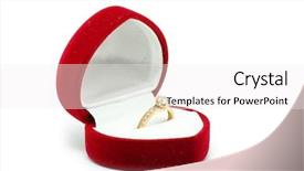  Presentation with box - Theme enhanced with red velvet box with golden background and a  colored foreground