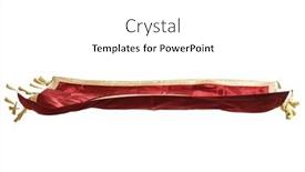  Presentation with red carpet - Slide set having red-velvet-flying-carpet-isolated background and a  colored foreground