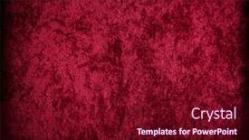  Presentation with fabric - Cool new PPT theme with red velvet-like fabric backdrop and a wine colored foreground