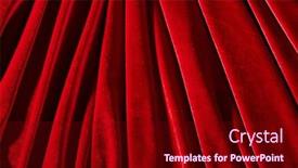  Presentation with textile - Presentation theme having red-velvet-textile-for-background background and a crimson colored foreground