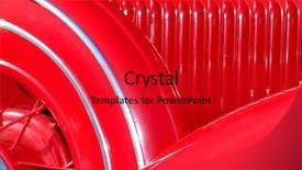  Presentation with automobile - Slide set enhanced with red vintage automobile background and a red colored foreground