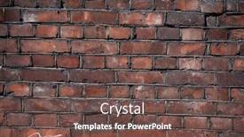  Presentation with brick wall texture - Slide deck enhanced with red-vintage-brick-wall-texture background and a tawny brown colored foreground