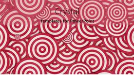  Presentation with vintage retro - Slide set with red-vintage-circle-texture-pattern background and a coral colored foreground