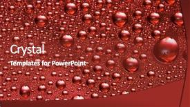  Presentation with water drop - Slide deck enhanced with red water drop for background background and a  colored foreground