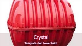  Presentation with water tank - Slides with red water tank isolated background and a crimson colored foreground