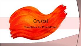  Presentation with watercolor red - Audience pleasing PPT layouts consisting of red watercolor texture paint stain backdrop and a red colored foreground